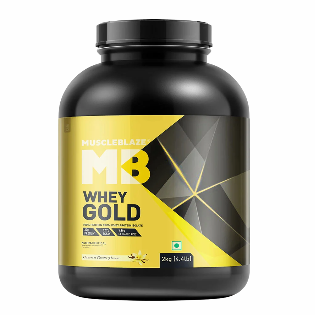 (MB) MuscleBlaze Whey Gold 100% Whey Protein Isolate