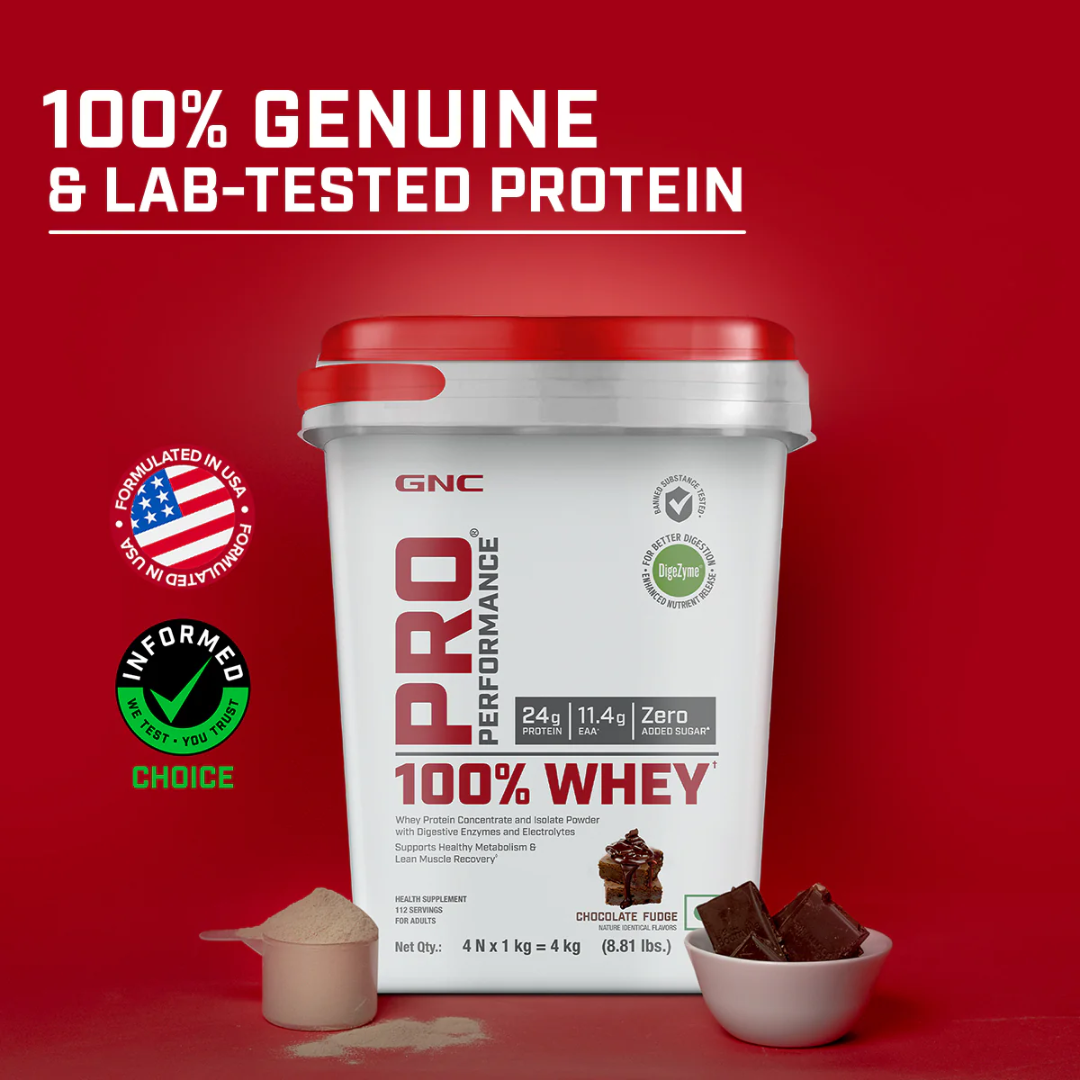 GNC Pro Performance 100% Whey Protein Powder