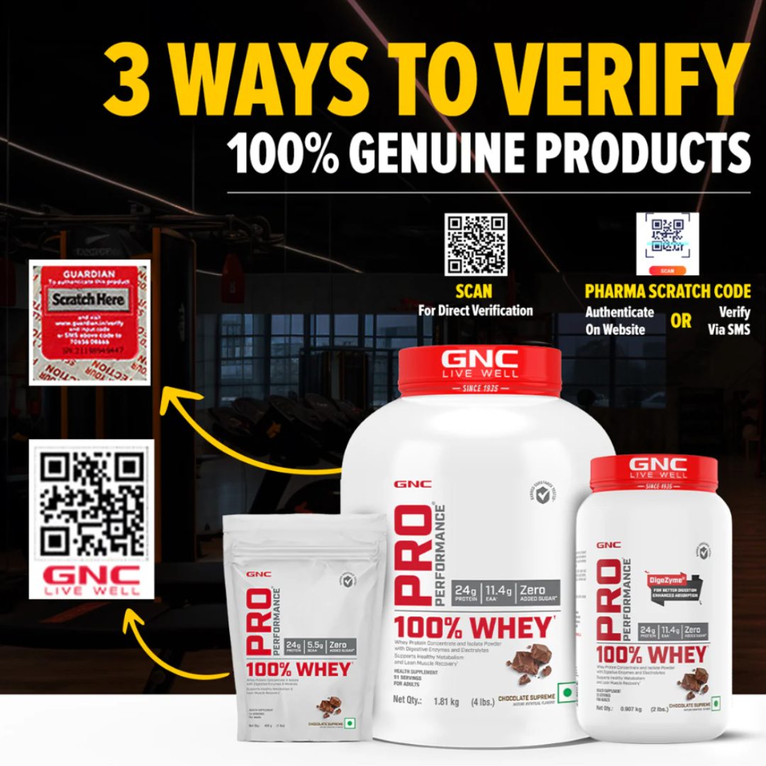 GNC Pro Performance 100% Whey Protein Powder