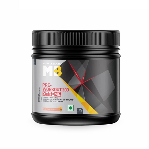 (MB) MuscleBlaze PRE Workout 200 Xtreme (Fruit Punch)
