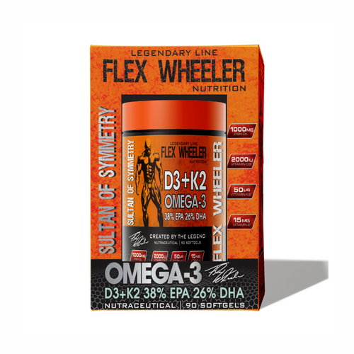 Flex Wheeler Nutrition Legendary Omega 3 D3+K2 -90 SOftgels