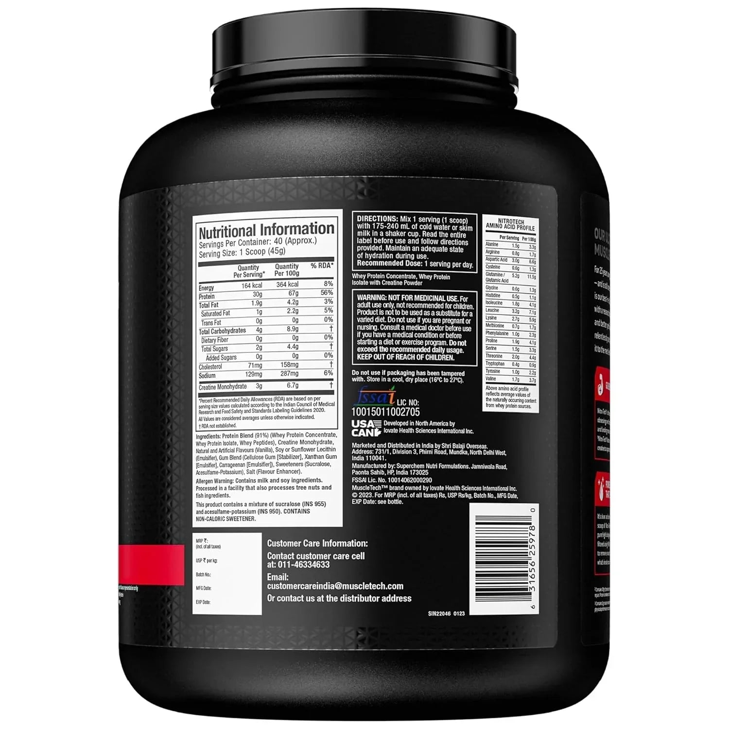 Muscletech Nitrotech Whey Protein