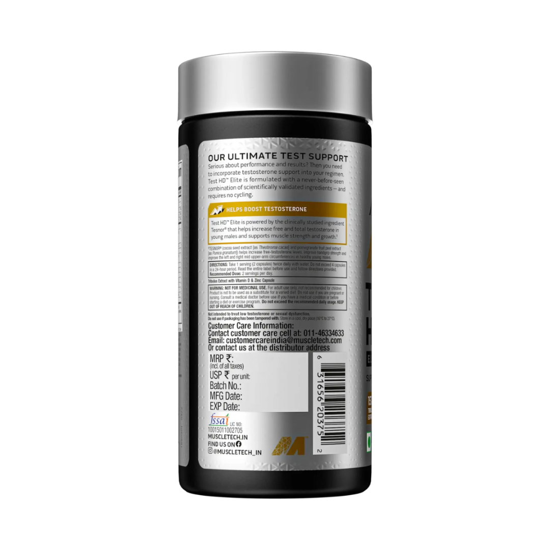 Muscletech Test HD Elite 60 Capsules