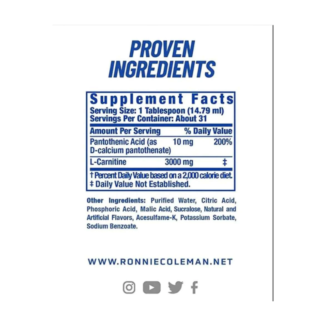 RC Ronnie Coleman L-Carnitine Liquid 3000mg