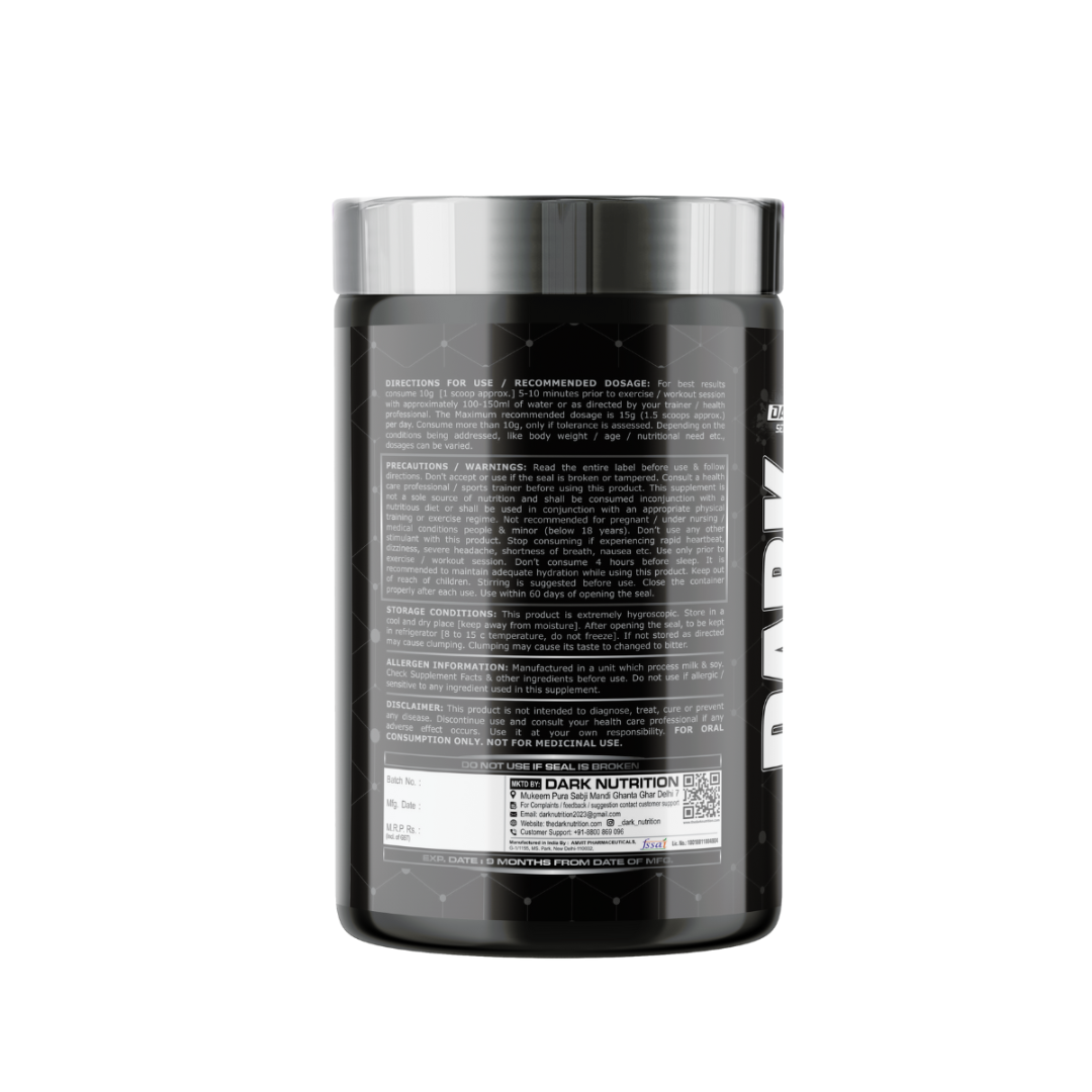 Dark Nutrition Dark Pump Pre-Workout 300GM (Ultra Concentrated)