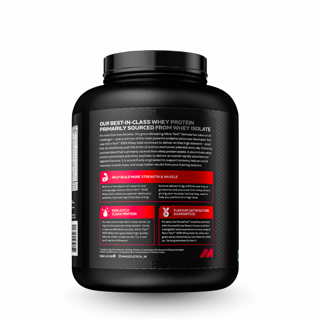 MuscleTech NitroTech 100% Whey Gold 4Lb