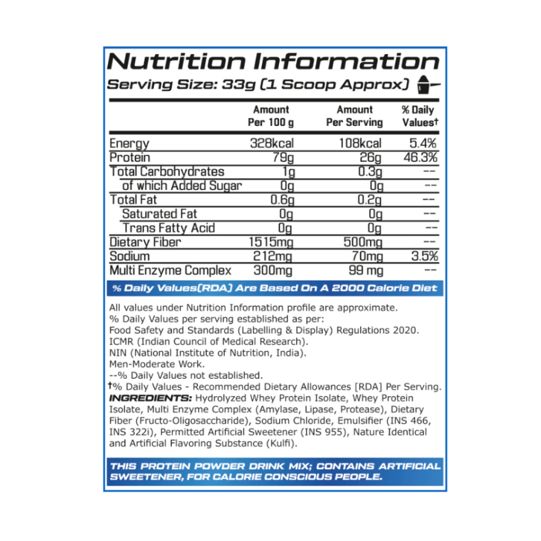 Growlabz ISO Grow Whey Protein 100% Isolate
