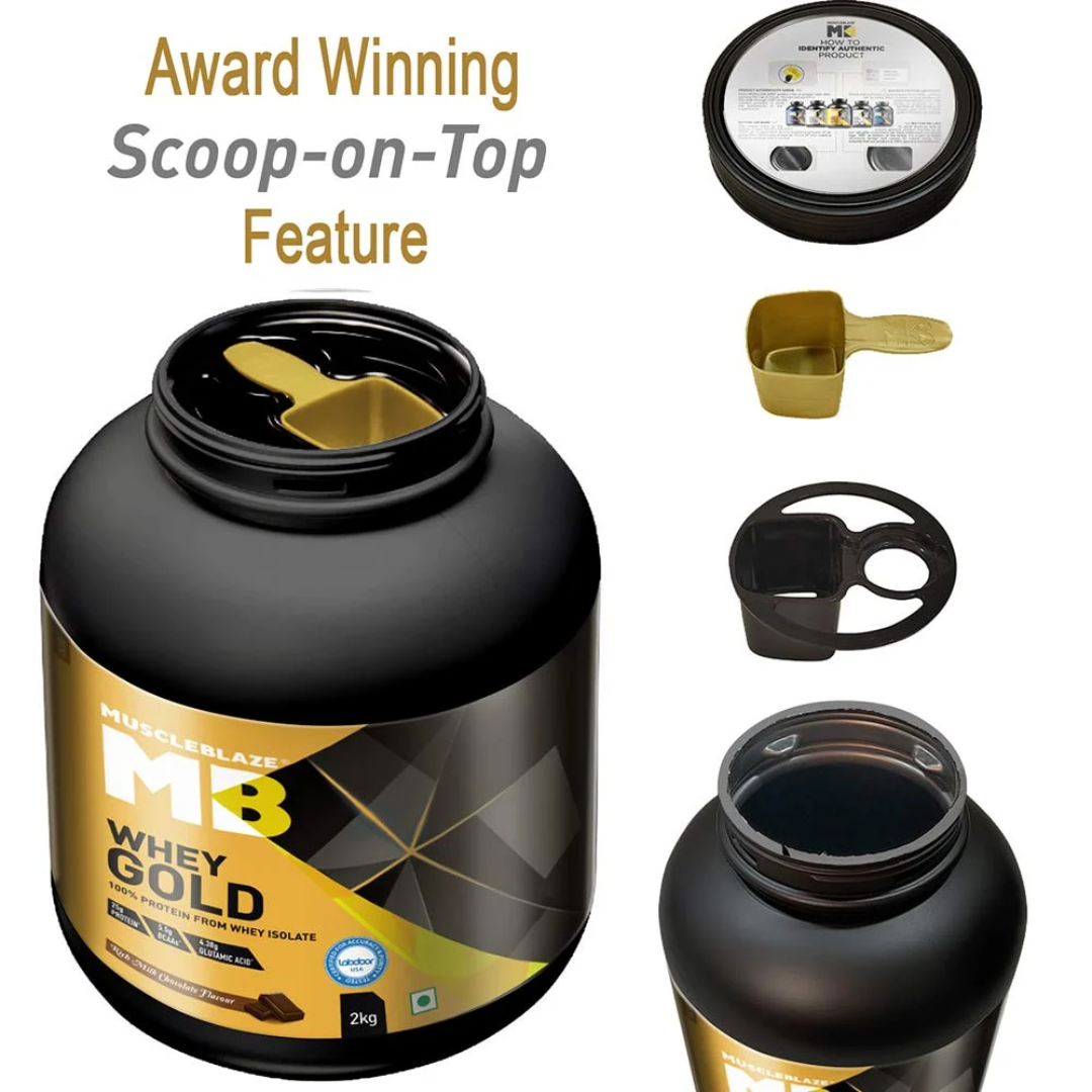 (MB) MuscleBlaze Whey Gold 100% Whey Protein Isolate
