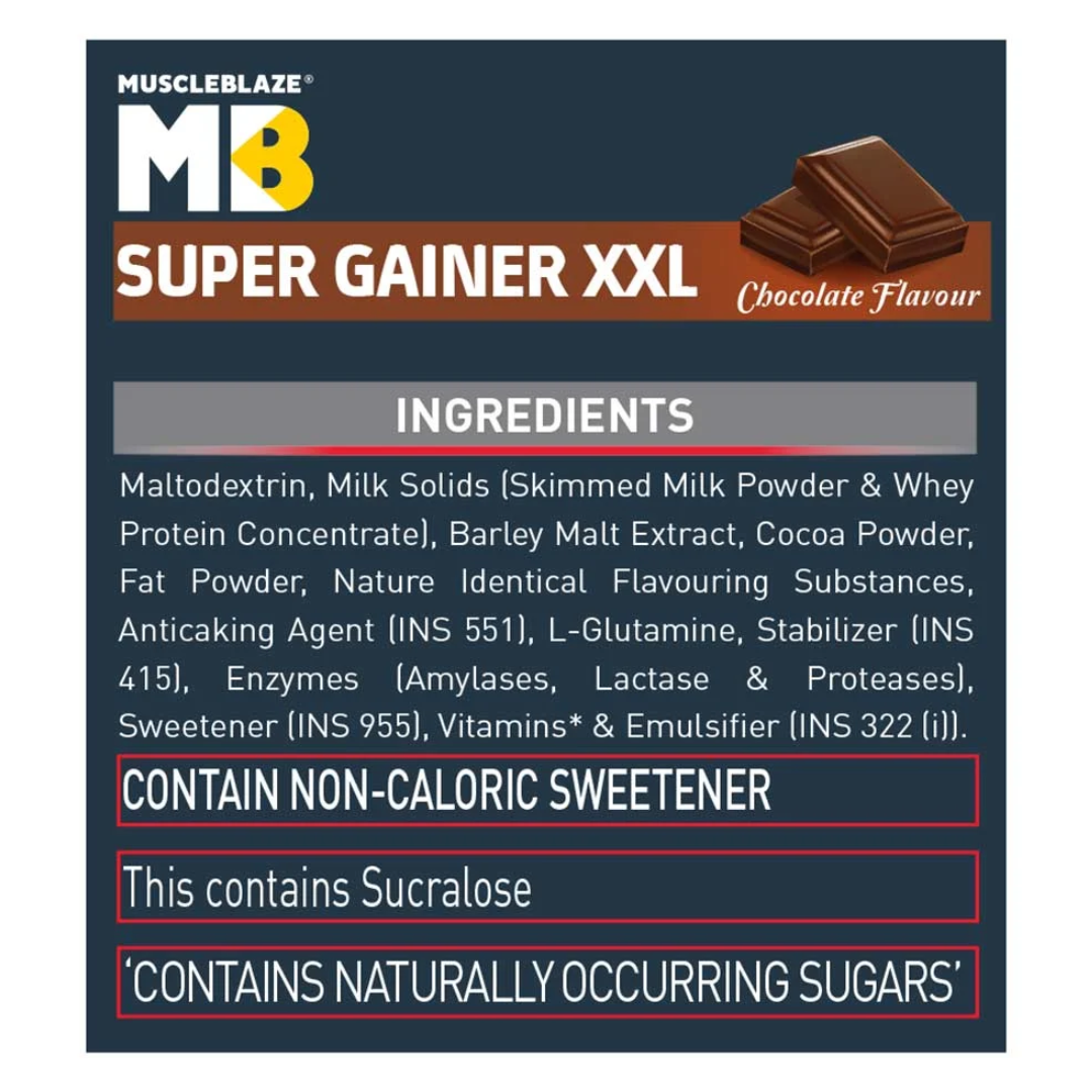 (MB) MuscleBlaze Mass Gainer XXL 5 kg , Chocolate