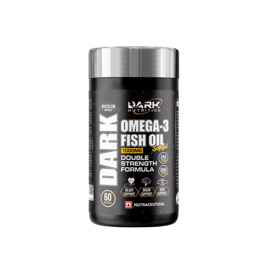 Dark Nutrition Omega 3 Fish Oil (Double Strength)