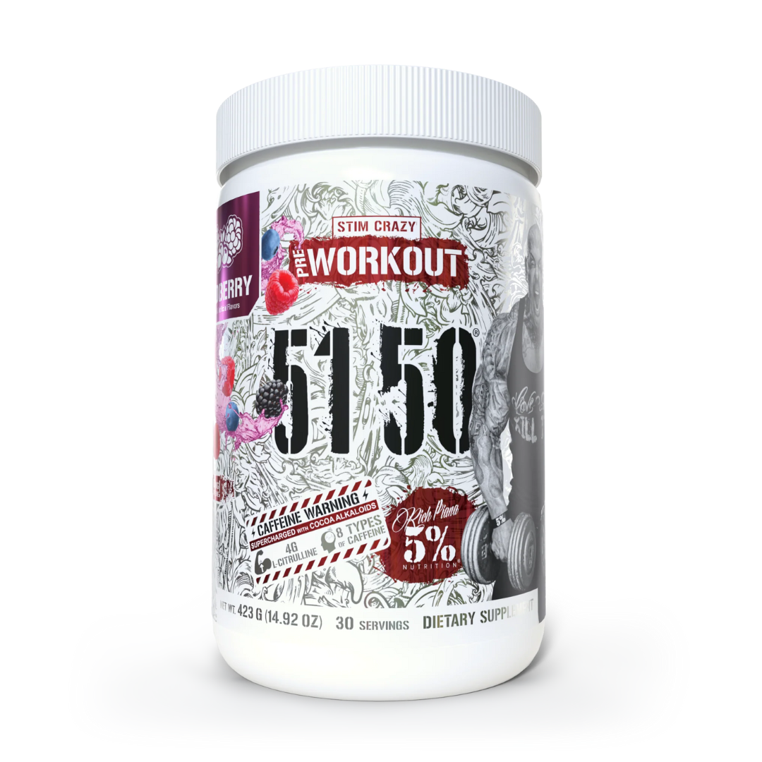 Supplement container labeled '5150' on a white background