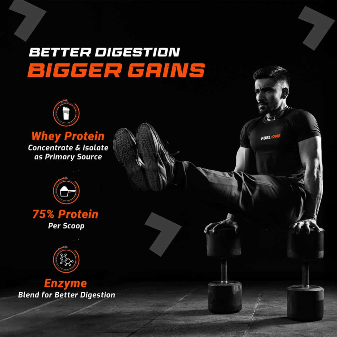 Fuel One Whey Protein Powder, 1 kg (2.2 lb)