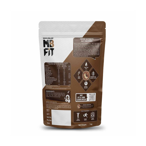 MuscleBlaze High Protein Oats, 1 kg, Dark Chocolate secondary image