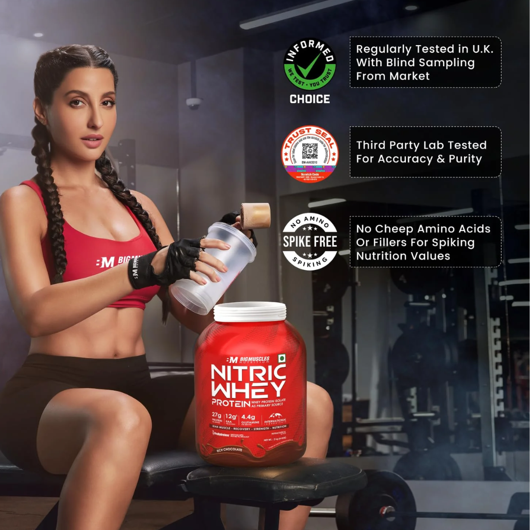 Big Muscles Nitric Whey Protein 2kg (Rich Chocolate)