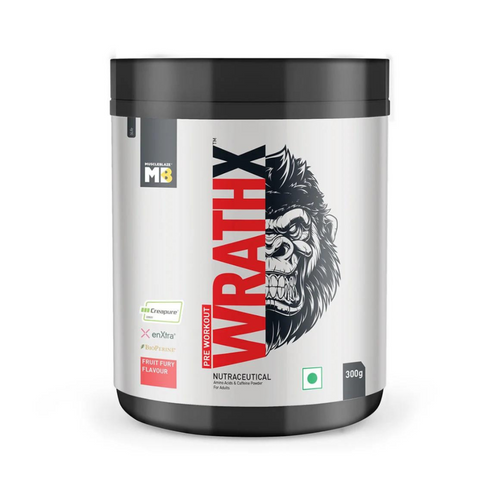 MB MuscleBlaze Pre Workout WrathX, 300 g (0.66 lb), Fruit Fury