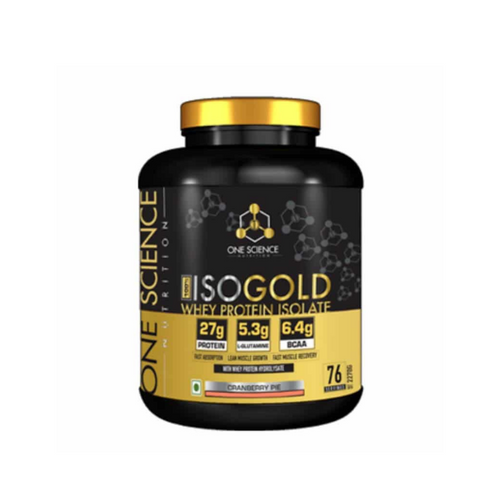 One Science Nutrition 100% Iso Gold Whey Protein 5lbs 76 Servings