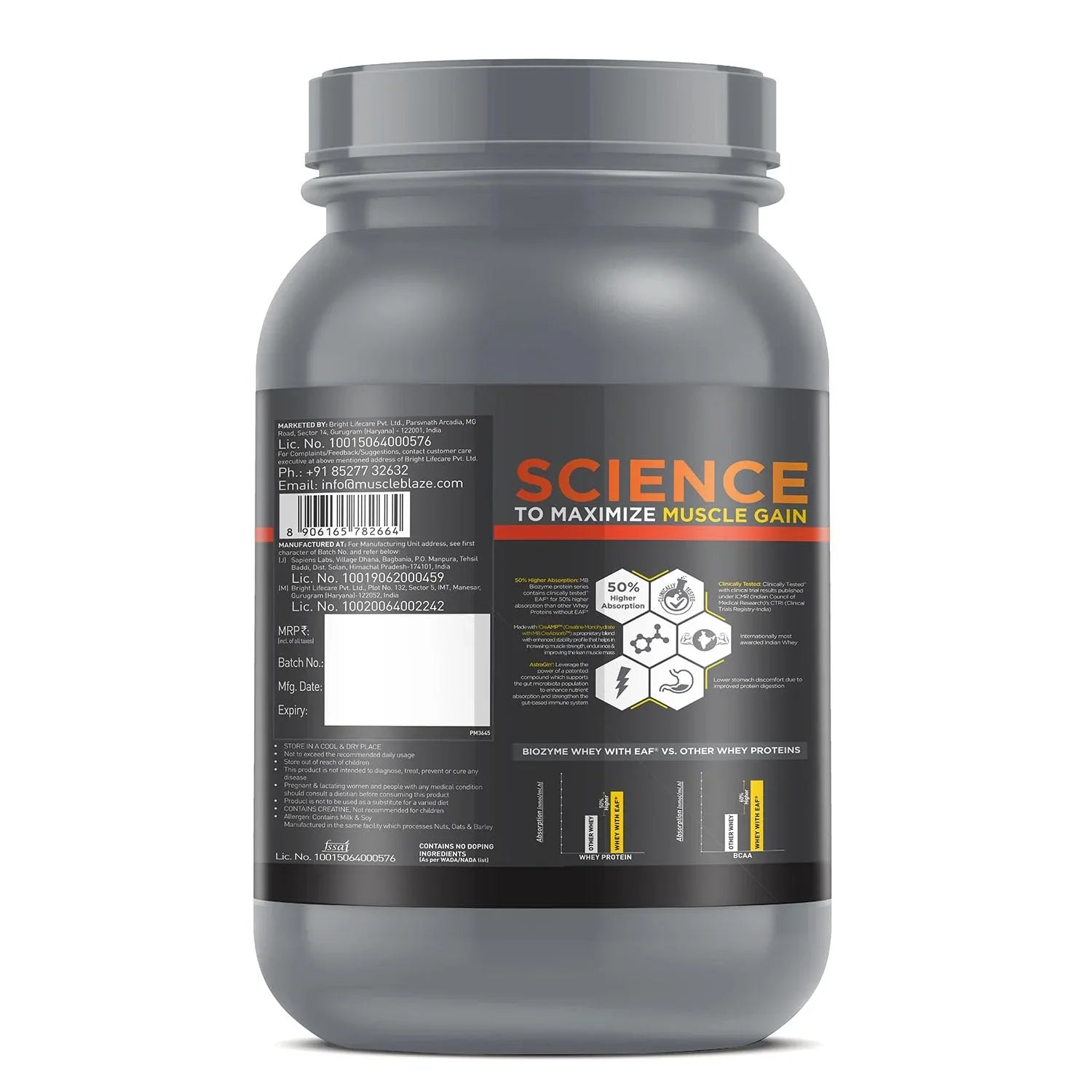 MB MuscleBlaze Biozyme Whey PR
