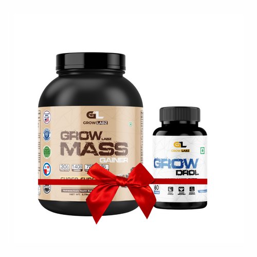 Growlabz Grow Mass Gainer + Growdrol 6LB ( Best Size Gaining Stack )