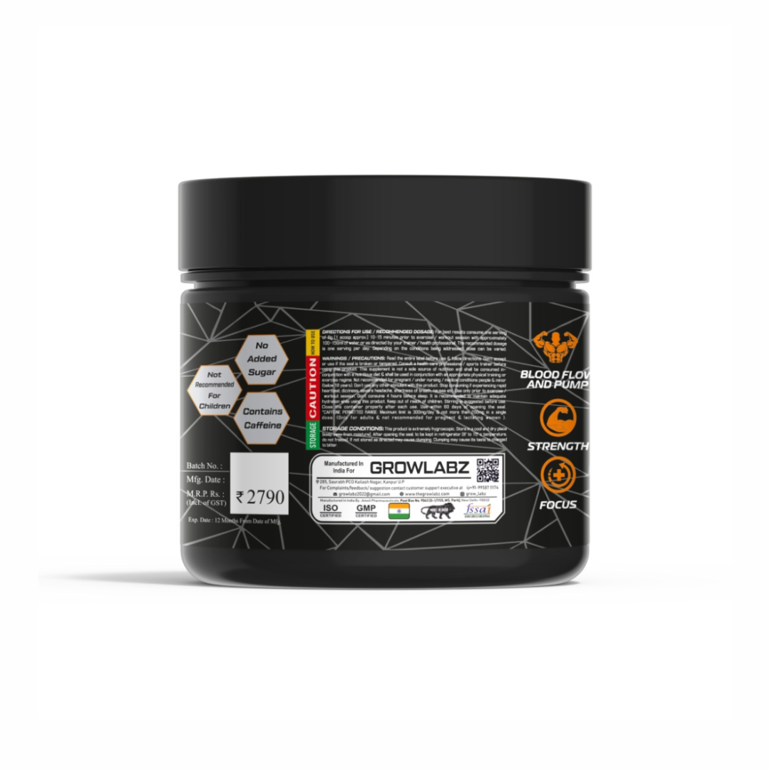 Growlabz Badman Pre-Workout - 400G