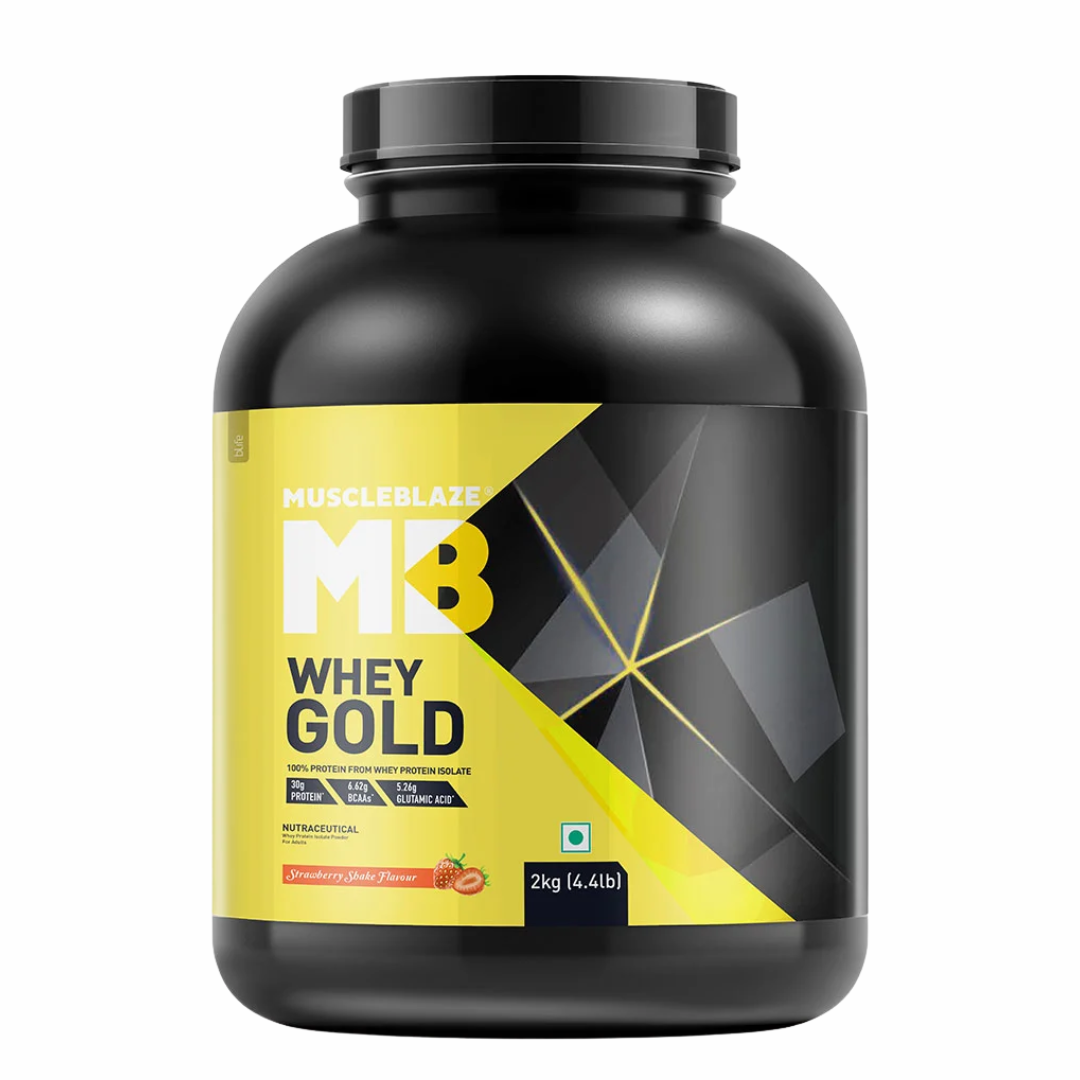 (MB) MuscleBlaze Whey Gold 100% Whey Protein Isolate