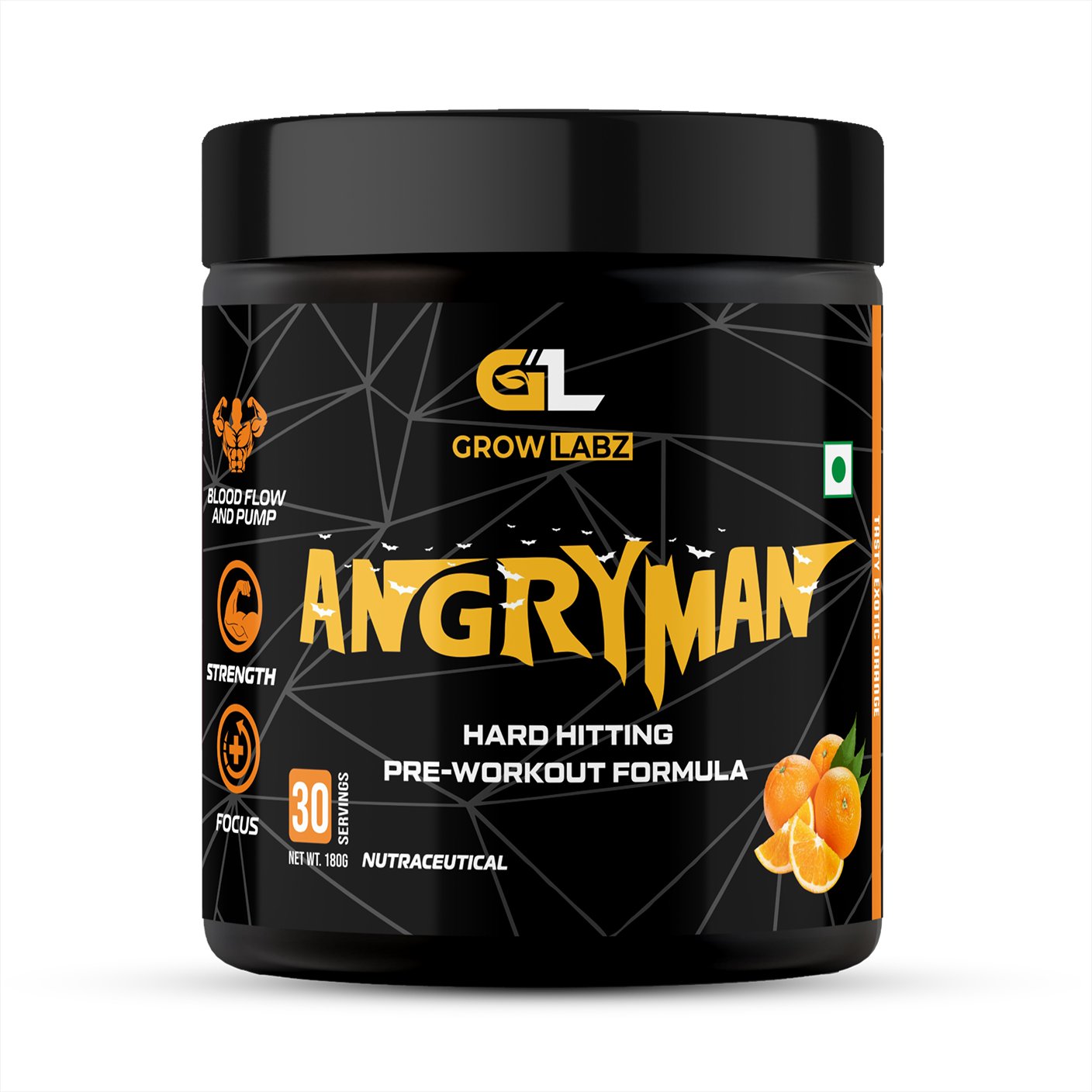 Growlabz Angryman Pre-Workout (Extreme Potency)