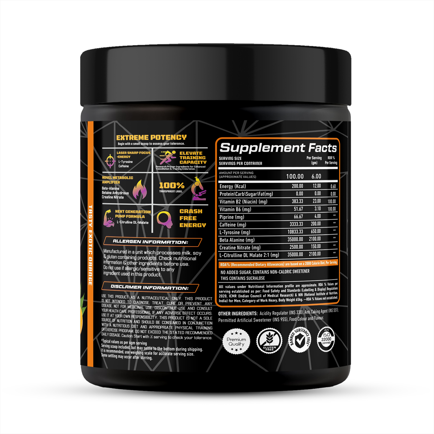 Growlabz Angryman Pre-Workout (Extreme Potency)
