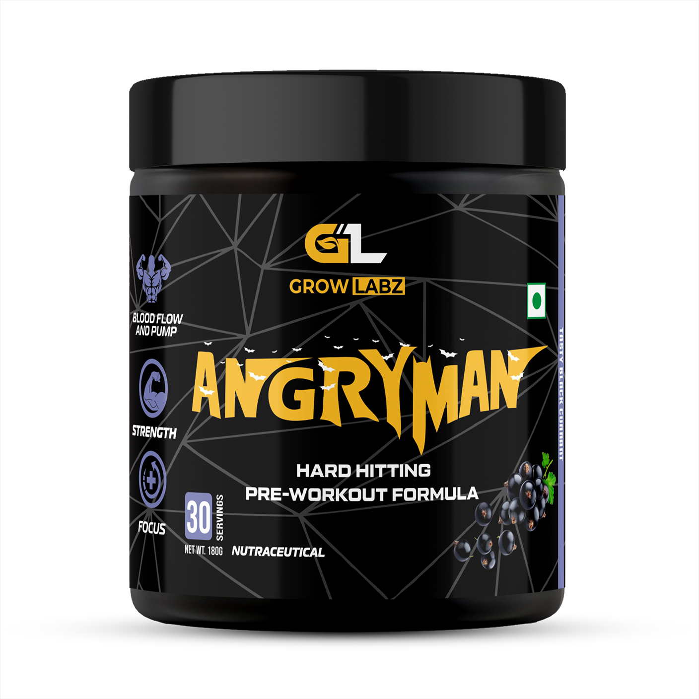 Growlabz Angryman Pre-Workout (Extreme Potency)