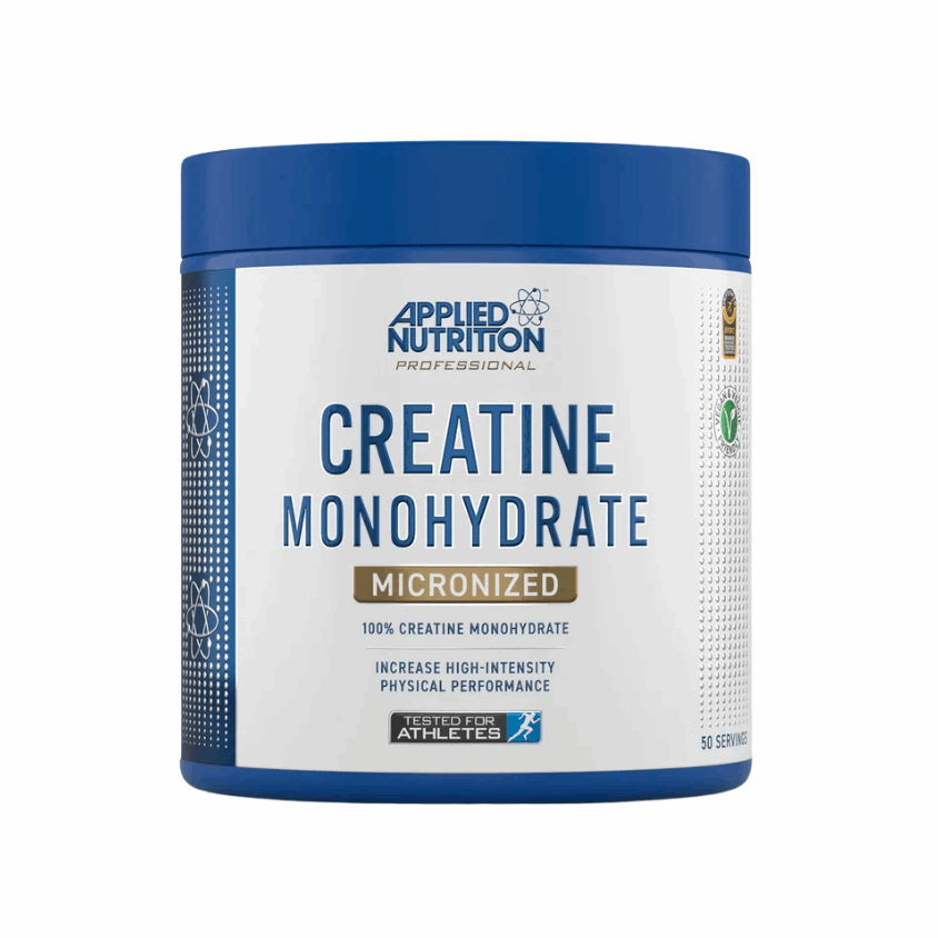 Applied Nutrition Creatine Monohydrate supplement container on a white background