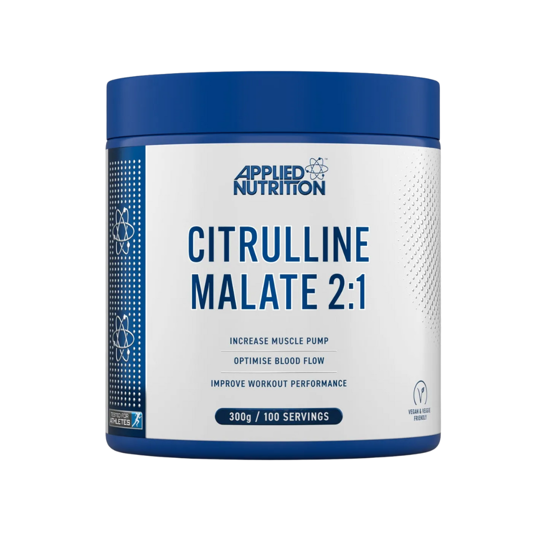 Applied Nutrition Citrulline Malate 2:1 supplement container on a white background