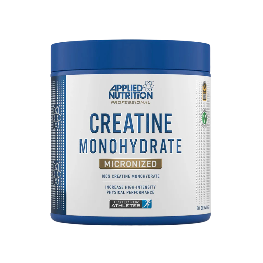 Applied Nutrition Creatine Monohydrate supplement container on a white background