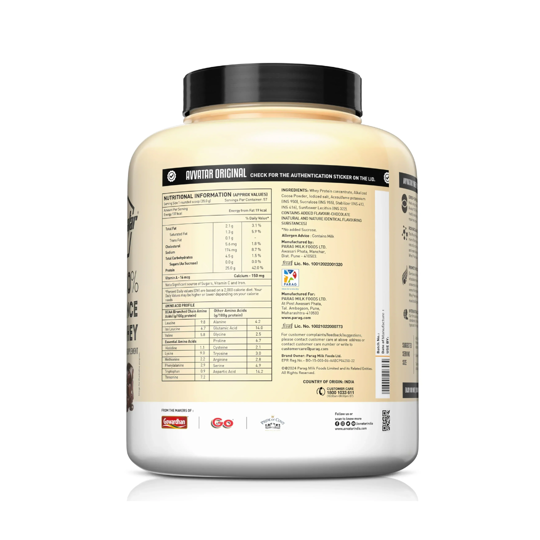 Supplement container with nutritional information label on a white background