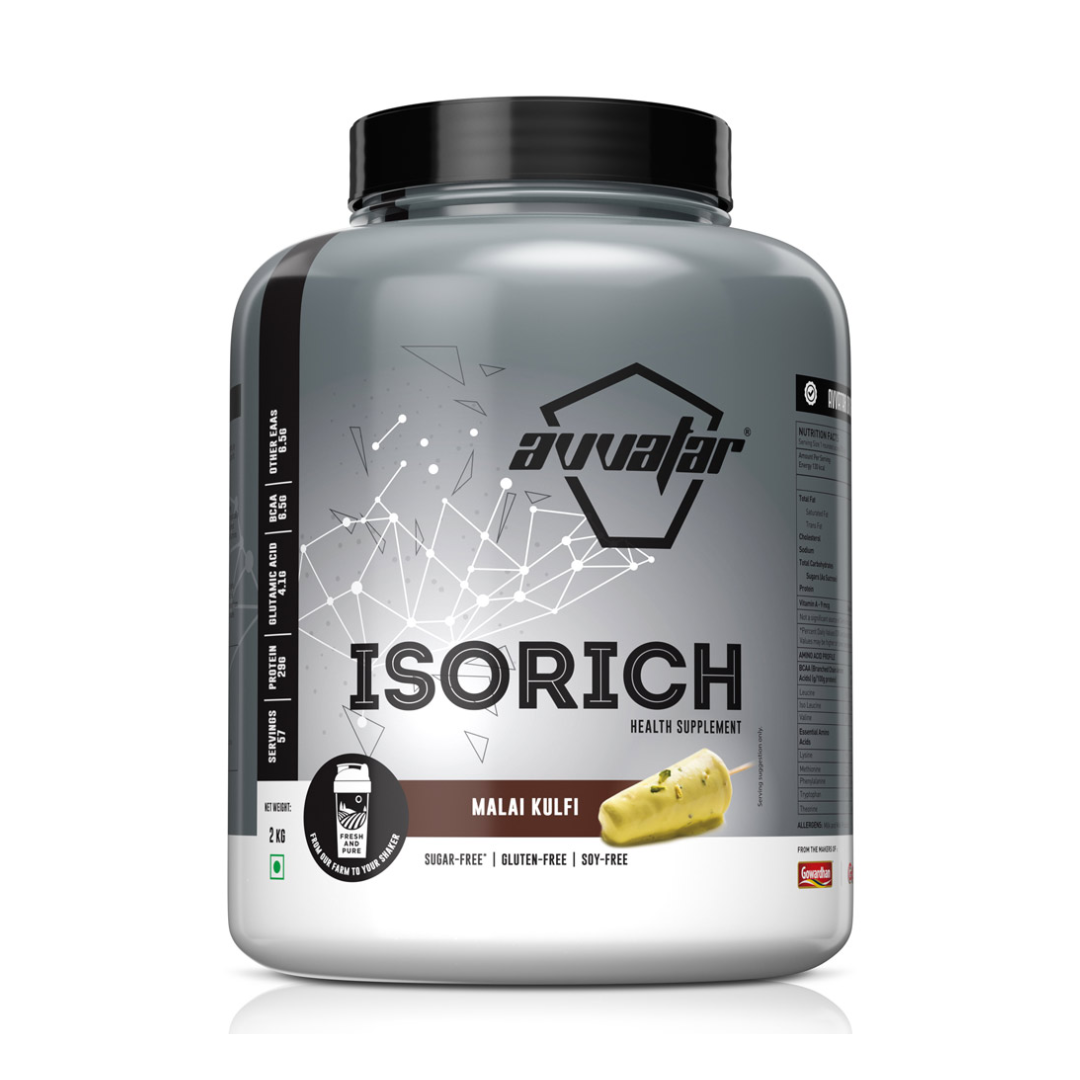 Avvafar Isorich health supplement container on a white background