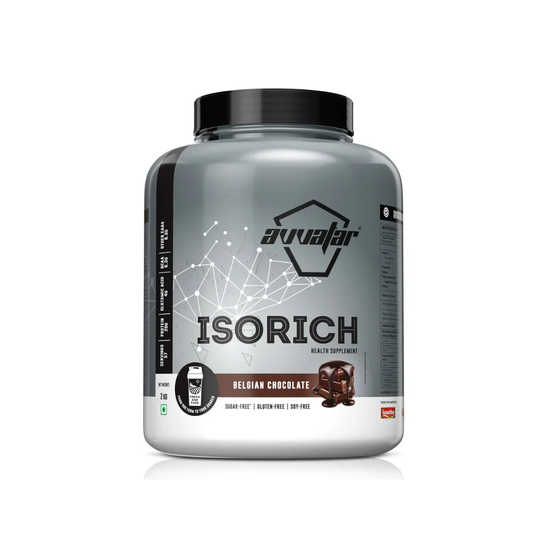 Avvalar Isorich supplement container on a white background