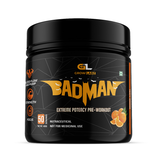 Growlabz Badman Pre-Workout 50 Servings | 400G |