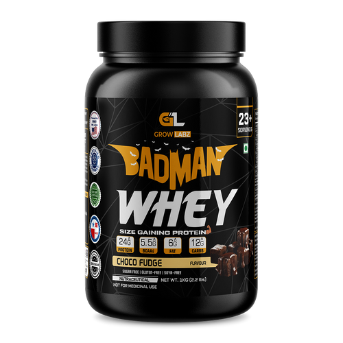Growlabz Badman Whey | Best Gaining Protein