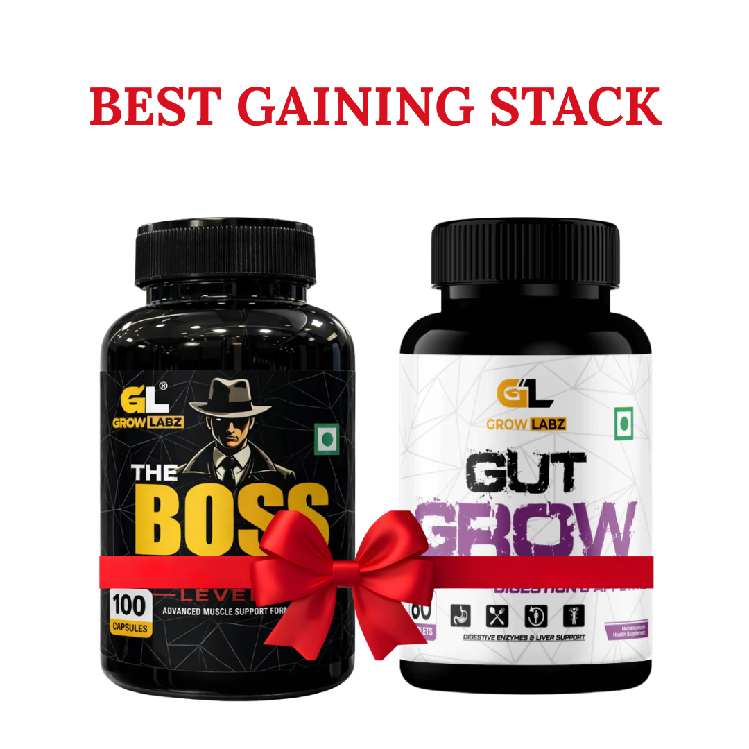 Growlabz The Boss Gainz + Gut Grow ( Ultimate Size Gaining Formula )