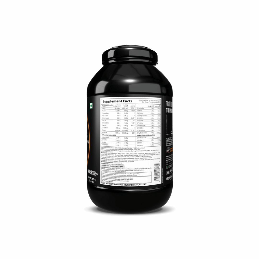 Black supplement container with label on a white background