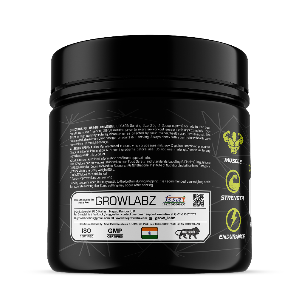 Growlabz Crea-Grow 100% Pure Creatine