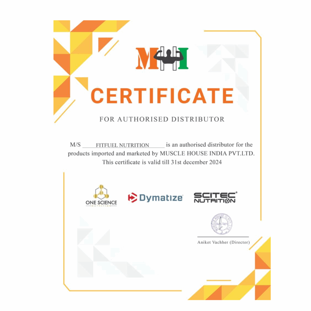 Certificate for authorised distributor with brand logos on a white background