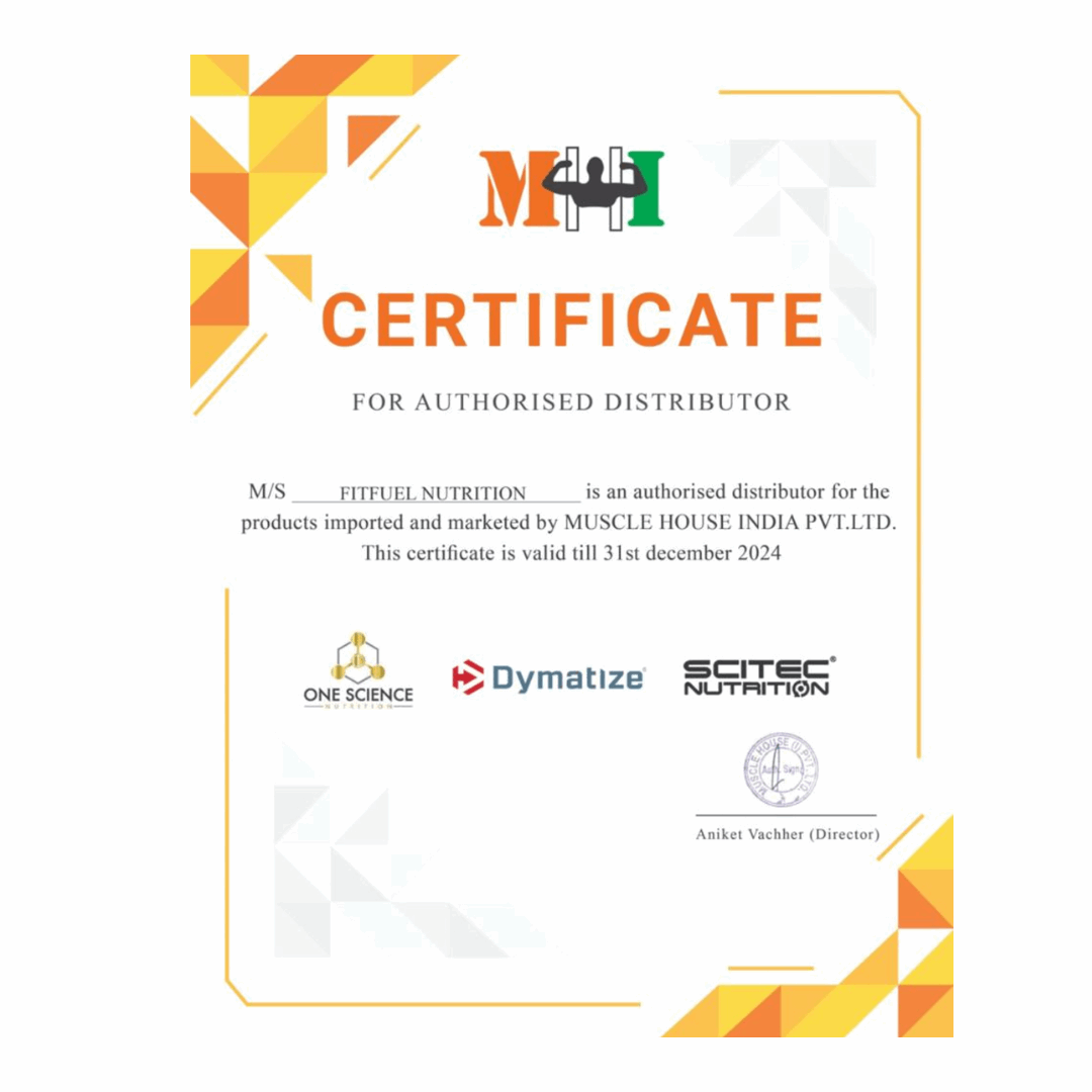 Certificate for authorized distributor with brand logos on a white background