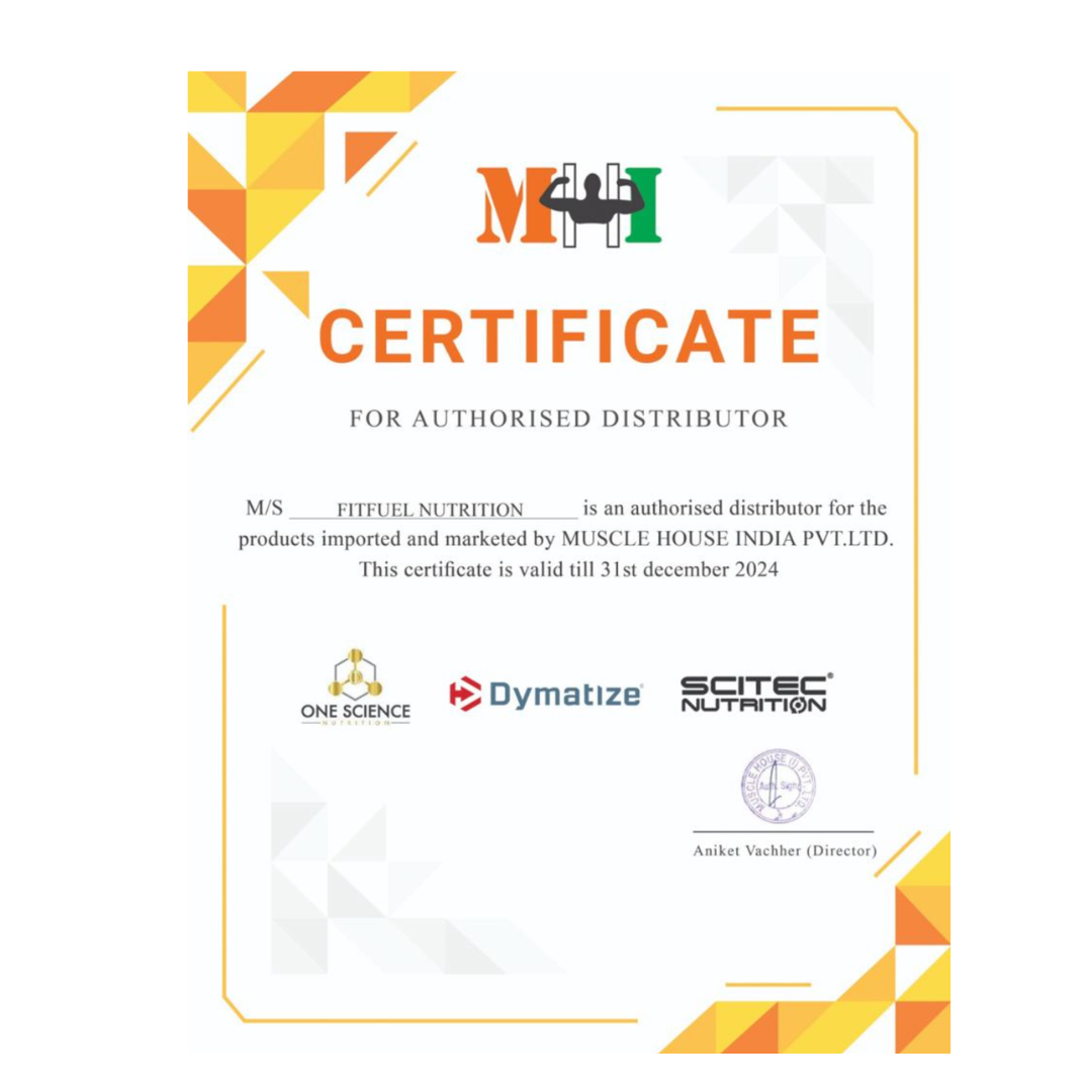 Certificate for authorised distributor with brand logos on a white background