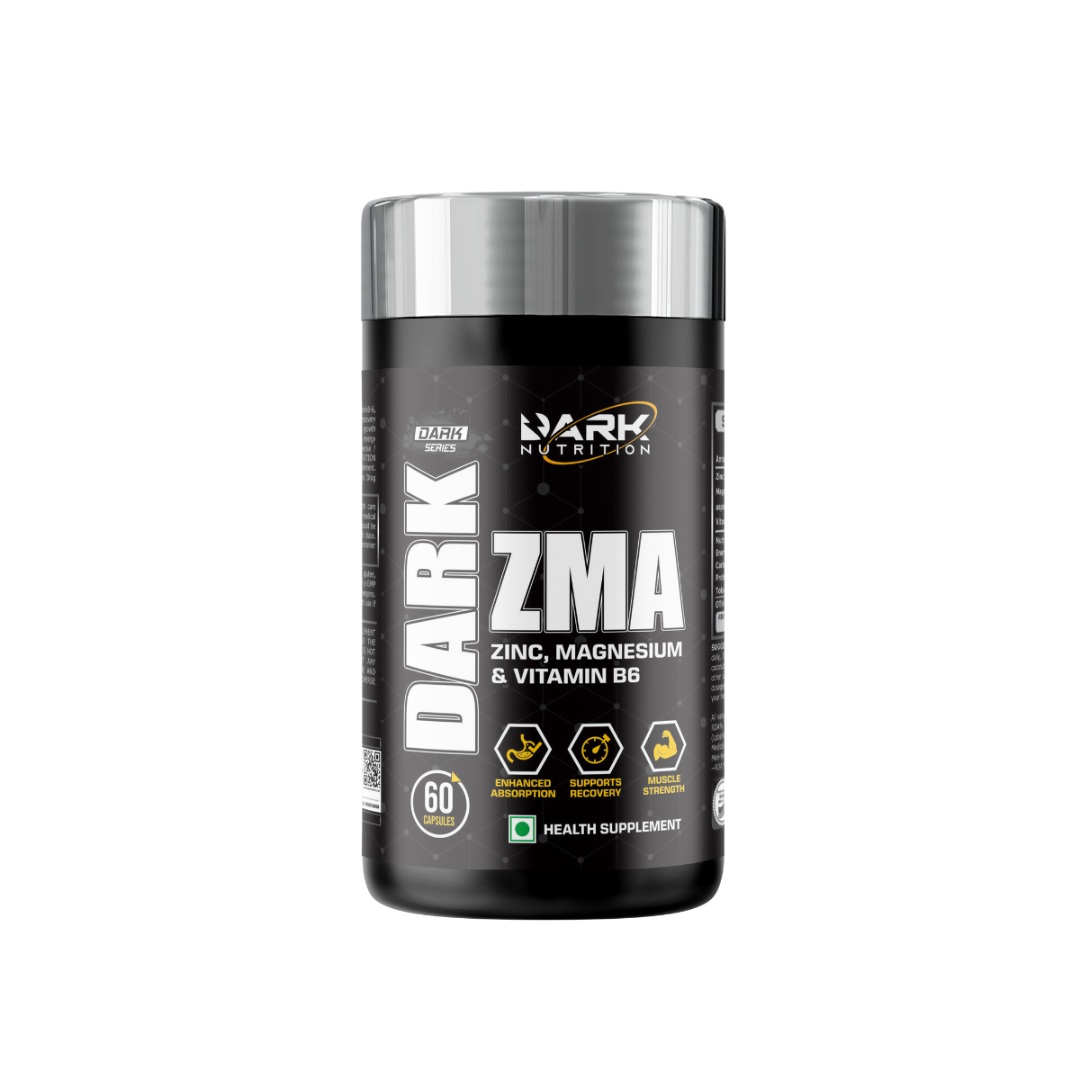 Dark Nutrition ZMA supplement bottle on a white background
