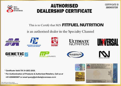 Ronnie Coleman certificate