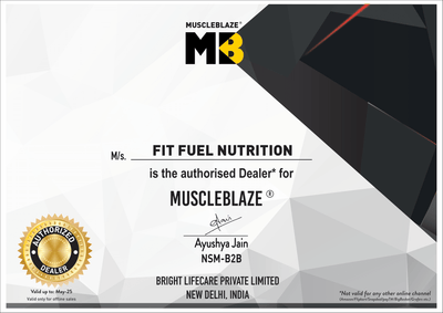 Muscleblaze certificate