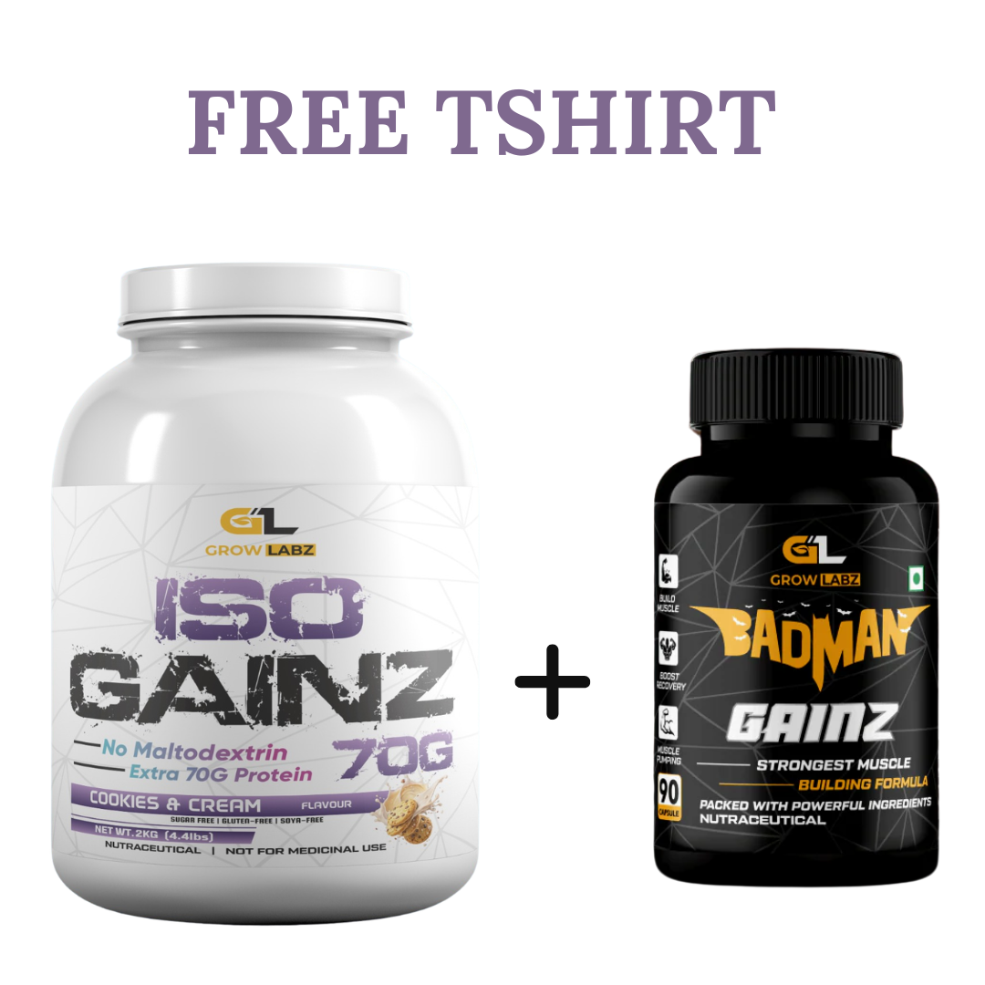 Growlabz ISOGAINZ + Badman Gainz | Best Lean Muscle Gaining STACK |