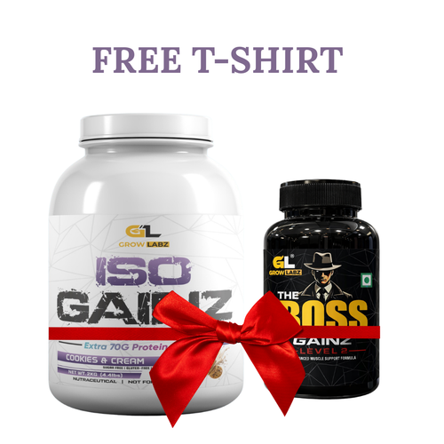 Growlabz ISOGAINZ + The Boss Gainz | Powerfull Lean Muscle Gaining STACK |
