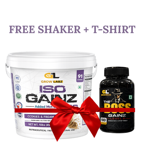 Growlabz ISOGAINZ + The Boss Gainz | Powerfull Lean Muscle Gaining STACK | secondary image