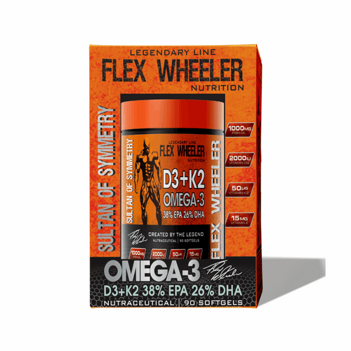 Flex Wheeler Nutrition Legendary Omega 3 D3+K2 -90 SOftgels