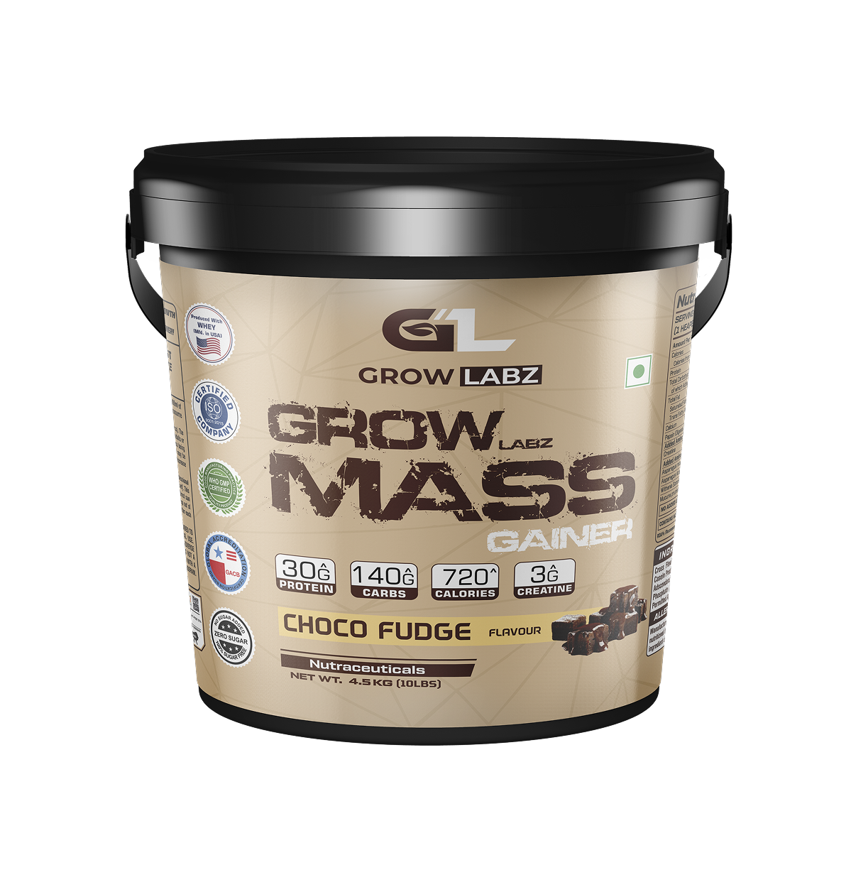 Growlabz Mass Gainer With Creatine10LB | Best Mass Gainer |