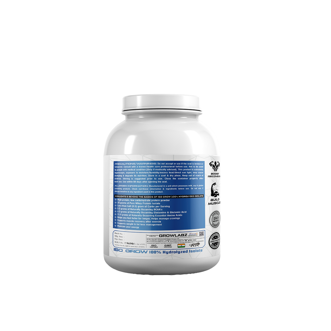 Growlabz ISO Grow Whey Protein 100% Isolate